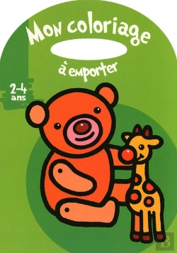Bertrand.pt - Mon Coloriage À Emporter ; Ours En Peluche ; 2/4 Ans