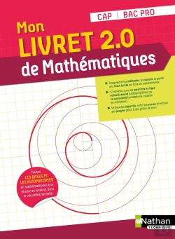 Bertrand.pt - Mon Livret 2.0 De Mathématiques : Cap/Bac Pro (Édition 2021)
