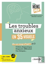 Mon Mémo Psy : Les Troubles Anxieux En 35 Visuels : Critères Diagnostiques, Diagnostic Différentiel, Cas Clinique En Un Coup D'Oeil...