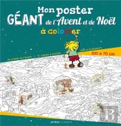 Mon Poster Géant De L'Avent Et De Noël À Colorier