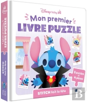 Mon Premier Livre Puzzle : Disney Baby : Stitch Fait La Fête