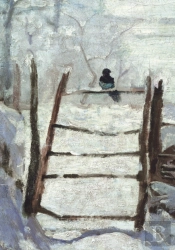 Monet Magpie Detail Boxed Holiday Notecards