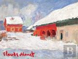 Monet Red Barns In Norway Boxed Holiday Full Notecards