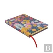 Monetâ€™S Chrysanthemums Midi Unlined Hardback Journal (Elastic Band Closure)