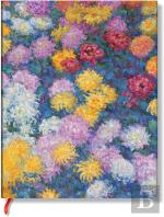 Monetâ€™S Chrysanthemums Ultra Unlined Hardback Journal (Elastic Band Closure)