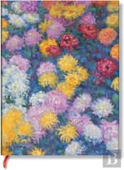 Monetâ€™S Chrysanthemums Ultra Unlined Hardback Journal (Elastic Band Closure)
