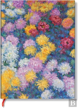 Bertrand.pt - Monetâ€™S Chrysanthemums Ultra Unlined Hardback Journal (Elastic Band Closure)