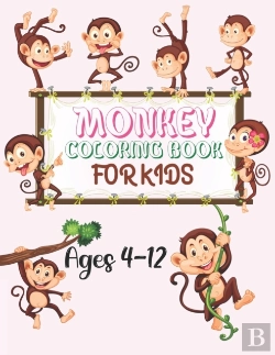 Bertrand.pt - Monkey Coloring Book For Kids Ages 4-12