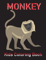 Monkey Kids Coloring Book