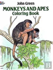 Monkeys And Apes Colouring Book
