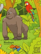 Monkeys Coloring Book 3