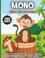 Mono Libro De Colorear Para Ninos