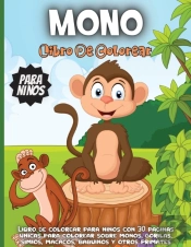 Mono Libro De Colorear Para Ninos