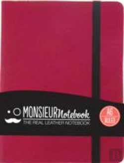 Bertrand.pt - Monsieur Notebook Leather Journal - Pink Ruled Small A6