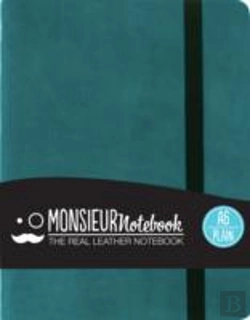 Bertrand.pt - Monsieur Notebook - Real Leather A6 Turquoise Plain