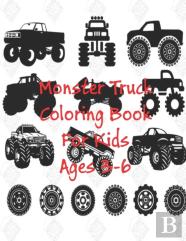 Monster Truck Coloring Book For Kids Ages 3-6