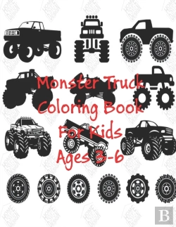 Bertrand.pt - Monster Truck Coloring Book For Kids Ages 3-6