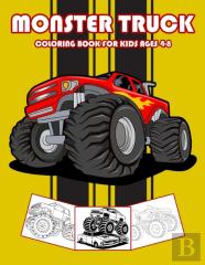 Monster Truck Coloring Book For Kids Ages 4-8