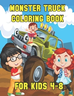 Bertrand.pt - Monster Truck Coloring Book For Kids Ages 4-8