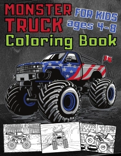 Bertrand.pt - Monster Truck Coloring Book For Kids Ages 4-8