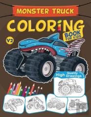 Monster Truck Coloring Book For Kids