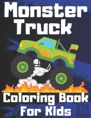 Monster Truck Coloring Book For Kids