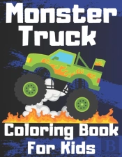 Monster Truck Coloring Book For Kids