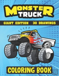 Bertrand.pt - Monster Truck Coloring Book ( Giant Edition 30 Drawings )