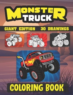 Bertrand.pt - Monster Truck Coloring Book ( Giant Edition 30 Drawings )