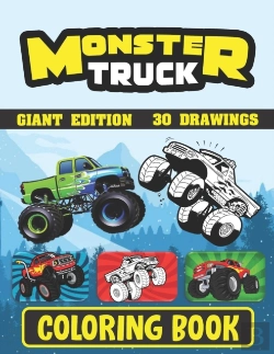 Bertrand.pt - Monster Truck Coloring Book ( Giant Edition 30 Drawings )