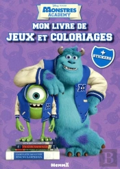 Monstres Academy Mon Livre De Jeux Et Coloriages + Stickers