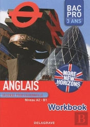 More New Horizons ; Bac Pro 3 Ans ; Niveau A2, B1 ; Workbook