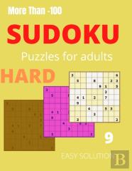 More Than -100 Sudoku Puzzles For Adults Hard Easy Solution 9