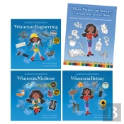 More Women In Science Paperback Book Set With Coloring And Activity Book