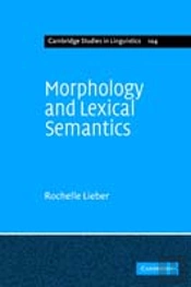 Morphology And Lexical Semantics