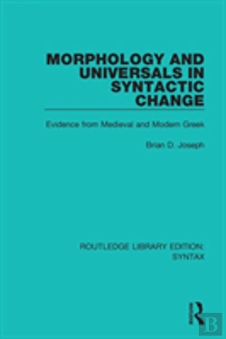 Bertrand.pt - Morphology And Universals In Syntactic Change