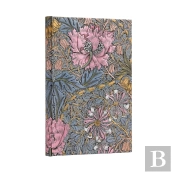 Morris Pink Honeysuckle (William Morris) Midi Lined Hardcover Journal