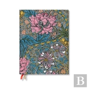 Morris Pink Honeysuckle (William Morris) Ultra 12-Month Verso Hardback Dayplanner 2025 (Elastic Band Closure)