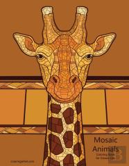 Mosaic Animals Coloring Book For Grown-Ups