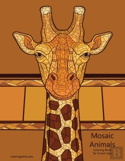 Bertrand.pt - Mosaic Animals Coloring Book For Grown-Ups