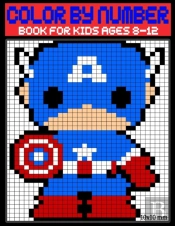 Mosaic Art Color By Number Coloring Book For Kids
