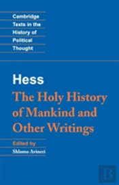 Moses Hess: The Holy History Of Mankind And Other Writings