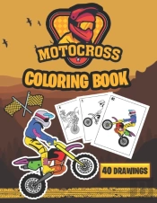 Motocross Coloring Book (40 Drawings)