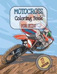 Motocross Coloring Book For Kids