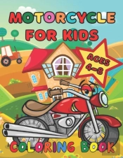 Motorcycle Coloring Book For Kids Ages 4-8