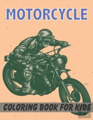 Motorcycle Coloring Book For Kids
