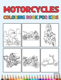 Bertrand.pt - Motorcycles Coloring Book For Kids
