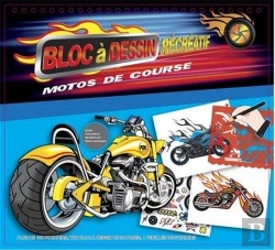 Bertrand.pt - Motos De Courses ; Bloc À Dessin Récréatif