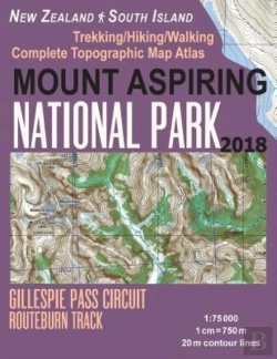 Bertrand.pt - Mount Aspiring National Park Trekking/Hiking/Walking Complete Topographic Map Atlas Gillespie Pass Circuit Routeburn Track New Zealand South Island 1