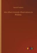 Mrs Albert Grundy-Observations In Philistia